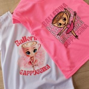 Ballerina Cappucina styl brainrot 128 bluzka tshirt koszulka krótki rękaw 