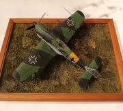 FW-190A-6 W. Novotnego, Academy, zrobiony+podstawka