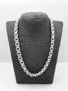 Srebrny łańcuszek splot Galibardi