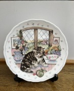 talerz z kotkiem ROYAL ALBERT 1978 the country kitten collection  no. 3