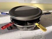 Grill Elektryczny Petra Raclette 2w1 Teflon Stołowy Domowy Grill & Raclette