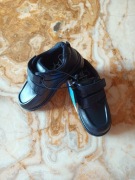 Buty, trzewiki, chłopiec, r.28, na rzep, skórzane 