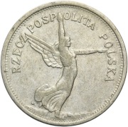 153. 5 złotych Nike 1928 znak mennicy 