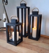 Lampiony koloru czarnego 