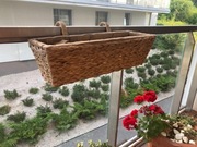 Doniczki wiszące z technorattanu Bahama 60x28x22 cm