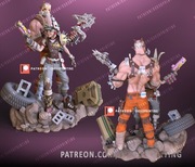 Figurka druk 3D żywica 12K " Tiny Tina Kreig Borderlands " - 120 mm