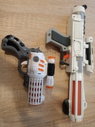 2x pistolety na baterię dźwięk światło 