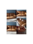 Zestaw wypoczynkowy skórzany