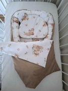 Kokon niemowlęcy z podusią Miś I kołderką