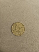 Irlandia 20 centów 2002