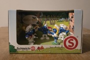 Schleich zestaw figurek smerfów z lat 1970 do 1979 unikat model wycofany