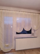 Firanki srebrna nitka kpl balkon 