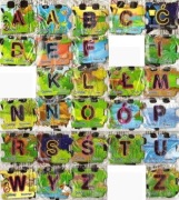 *_* Zestaw 27szt. Magnesy DANONKI-ALFABET ZWIERZA