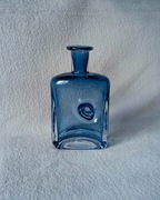 Wazon, butla szklana, niebieska, granatowa, Glas Hagen Hutte Mecklenburg