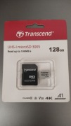 Transcend 128GB MicroSDXC UHS-I Class 10 U3 V30 A1