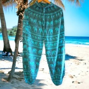 BOHO HIPPIE BALI HAREM SPODNIE PLAŻOWE