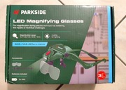 Okulary z oświetleniem i lupą PARKSIDE - zielony 22,5 x 14,3 x 6,7 cm