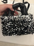 Tous torebka mini Party cekiny miś zawieszka 