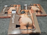 POMPEA SEAMLESS MAJTKI DAMSKIE L/XL beżowe czarne