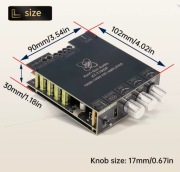 Miniwzmacniacz TPA3221 XY-T1002P moc max 2x 100W BT 5.2 USB + kable