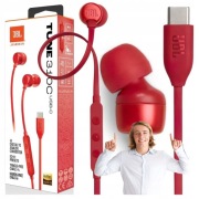 JBL Tune 310 – Słuchawki Przewodowe USB-C Czerwone