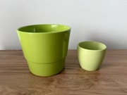 Osłonka / doniczka ceramiczna na kwiaty x 2 sztuki (Zestaw)