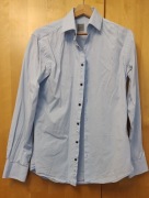 Niebieska bawełniana koszula męska Montego 37/38