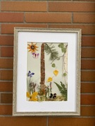 Handmade Obraz Suszone Kwiaty - las