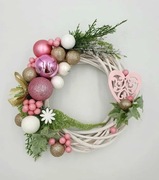 Stroik Boże Narodzenie w odcieniach różu