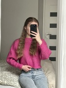 Różowy sweter, rozmiar s, Monki, stan bardzo dobry