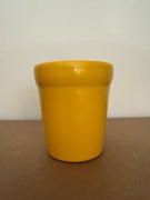 Doniczka Ceramiczna Żółta 11x10 cm