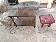 Stolik taboret i pufa