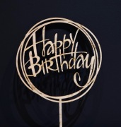 TOPPER HAPPY BIRTHDAY NA TORT URODZIONOWY DEKO