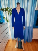 Niebieska sukienka z długim rękawem H&M rozm. M (7)