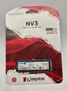 Dysk SSD Kingston NVMe M.2 NV3 500GB nowy, gwarancja