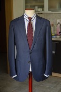 Granatowy blezer Suitsupply r48, Jort Premium, 100% wełna, Spalla Camicia
