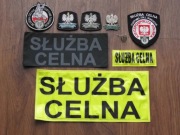 Służba Celna - zestaw 5 naszywek + 3 orzełki + merkuriusz