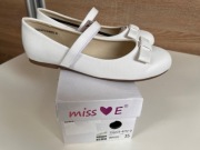 Baleriny Miss 35 białe Komunia 
