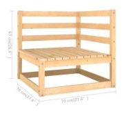 Sofa ogrodowa sosnowa