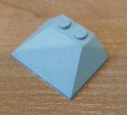 Lego - element 4861 daszek skos jasny szary old 