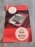 Program Manchester United - Borussia Dortmund 1964r.