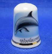 Naparstek Kolekcjonerski Porcelanowy Woolacombe Delfin 