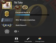 Konto CS2 Prime 22 Lata 2 Medale