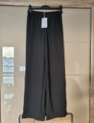 czarne spodnie monki wide leg xs nowe z metką