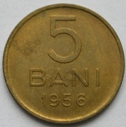 Rumunia 5 bani 1956 - stan 1/2