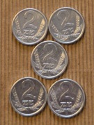 1989 rok - moneta o nominale 2 zł z czasów PRL 