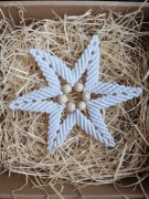 prezent święta makrama zawieszki na choinkę