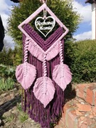 Lapacz snów prezent na dzień matki fiolet kwadrat 