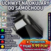 UCHWYT NA OKULARY DO SAMOCHODU KLIPS NA DASZEK OSŁONĘ MOCNY UNIWERSALNY