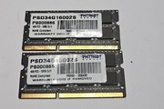 8GB , 2x4GB PC3 Patriot laptop